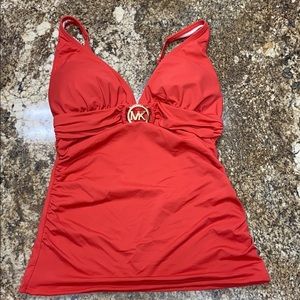 Micheal Kors Coral Swim Top